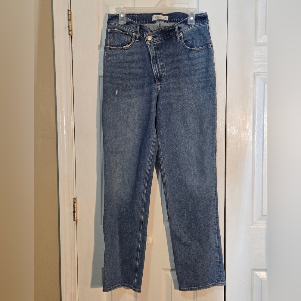 Abercrombie & Fitch 90s Straight High Rise Jeans 30W